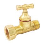Robinet de chasse WC droit brossé